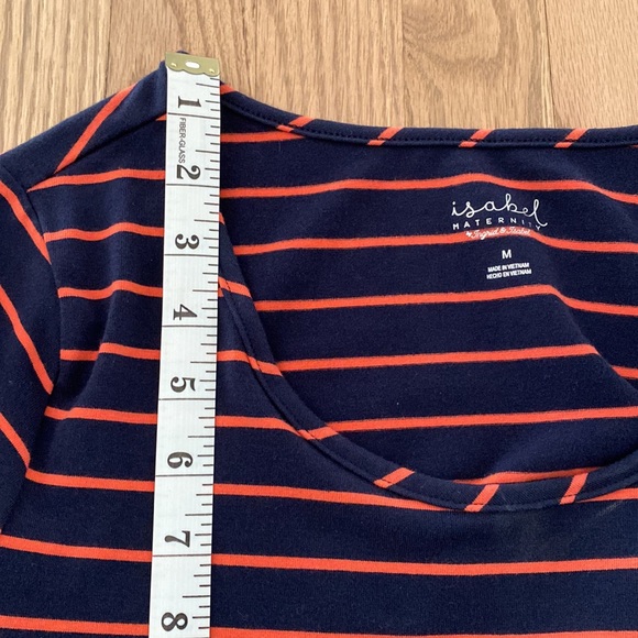 NWOT Isabel Maternity by Ingrid & Isabel M Striped Maxi Dress - Picture 11 of 15